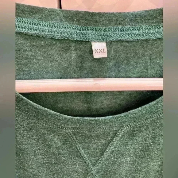 Short Sleeve Crewneck Tees for Women Trendy Lightweight Soft Casual Green XXL - Picture 5 of 5